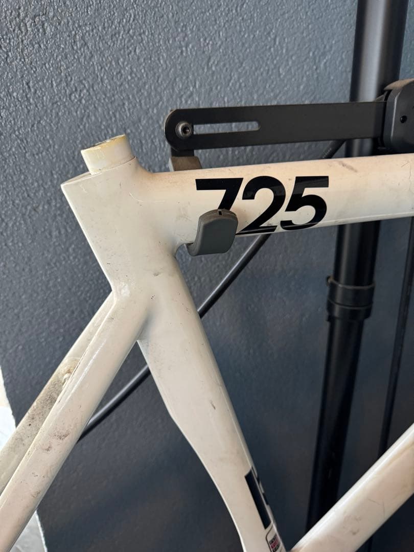 LEADER 725 フレーム ホワイト カーボンフォーク、ヘッドセット付