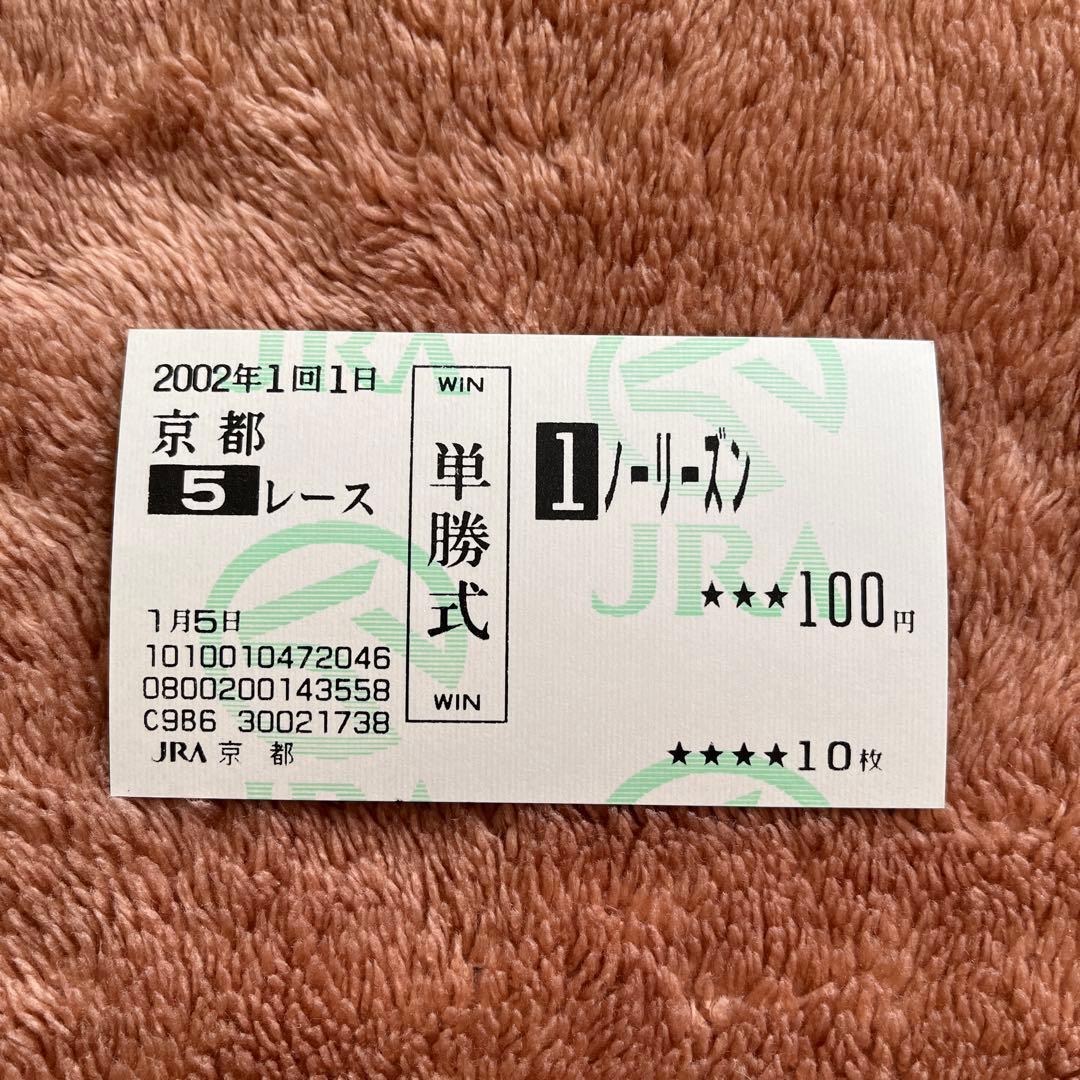 【期限切れ単勝馬券】　3歳新馬　ノーリーズン　ウマ娘