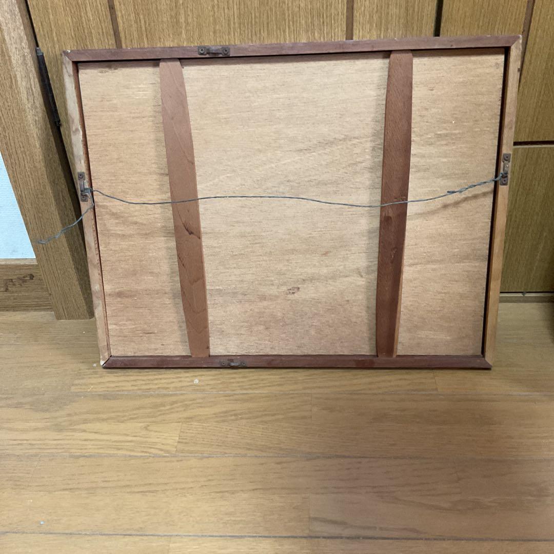 色紙水彩画 福岡県太宰府 都府楼跡 作者不詳ですがサイン在