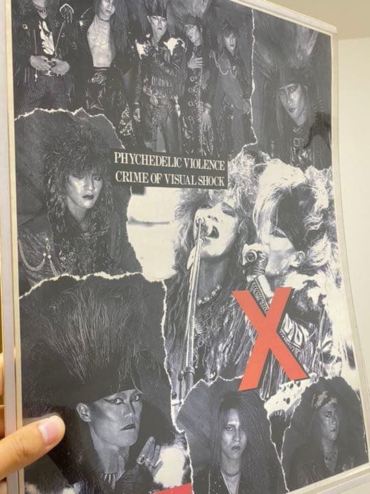X JAPAN エックスジャパン　[当時Tシャツ原稿及びポスター]