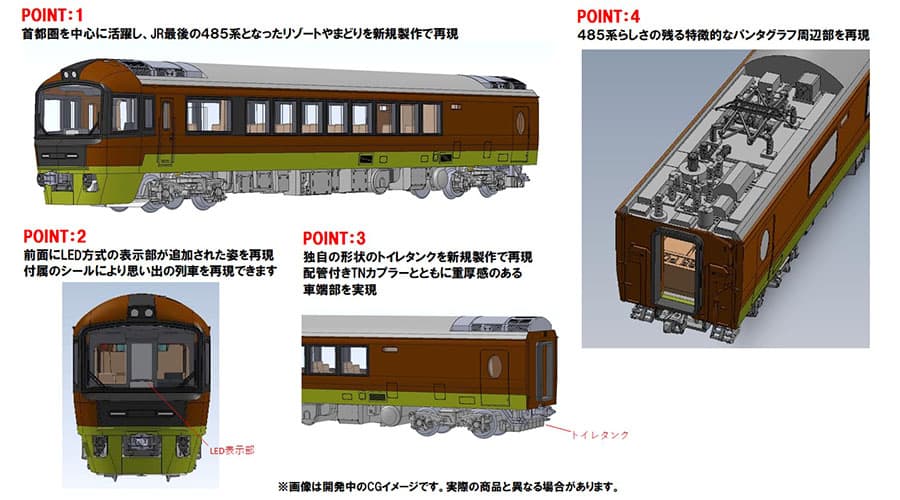 TOMIX 98822 JR 485-700系電車(リゾートやまどり)セット