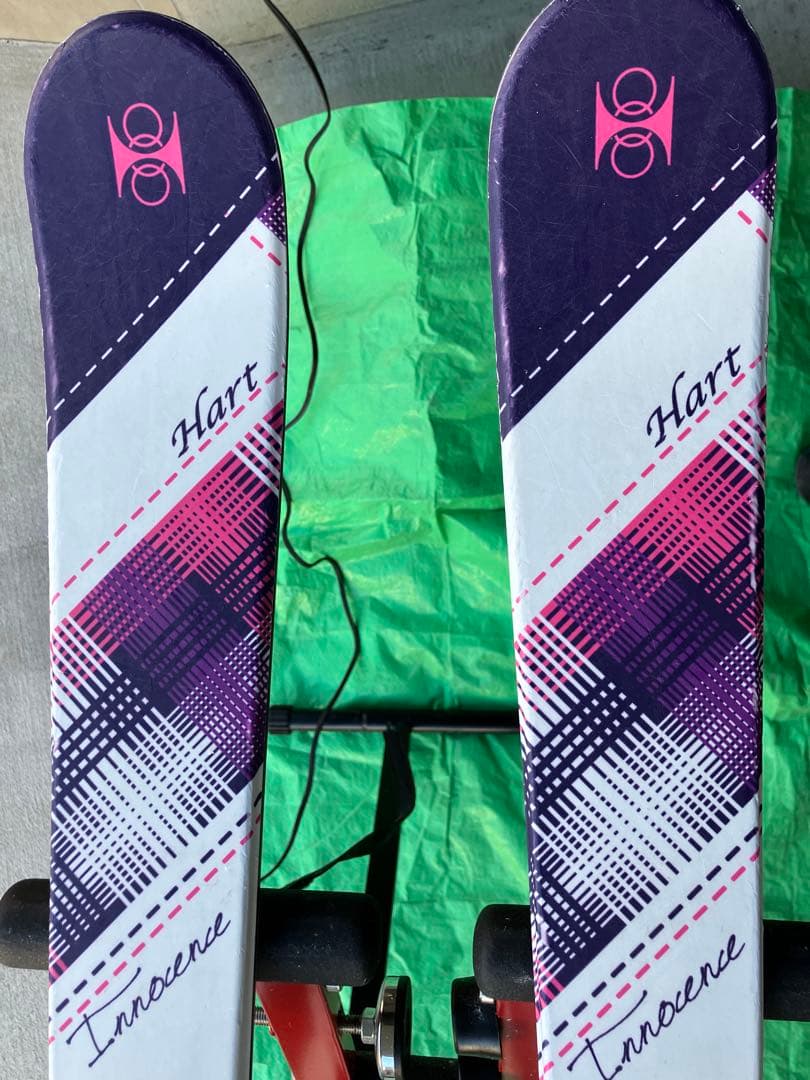 スキー Hart 128cm Innocence 板 ストック セット 袋付き