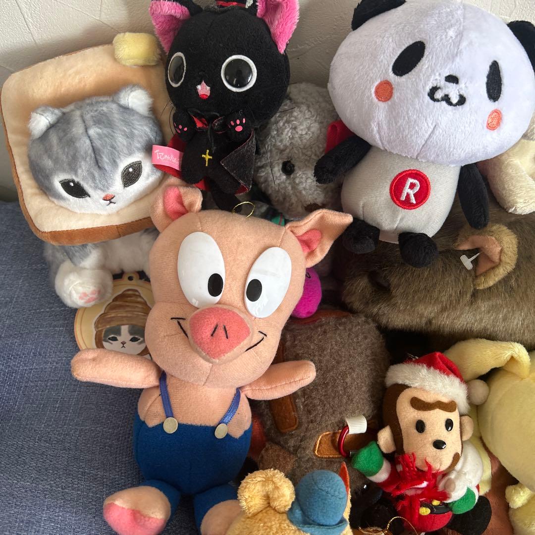 レトロ　ぱらぽぺった ろっぷんぬいぐるみ　モフサンド　にゃんぱいあ　カナヘイ