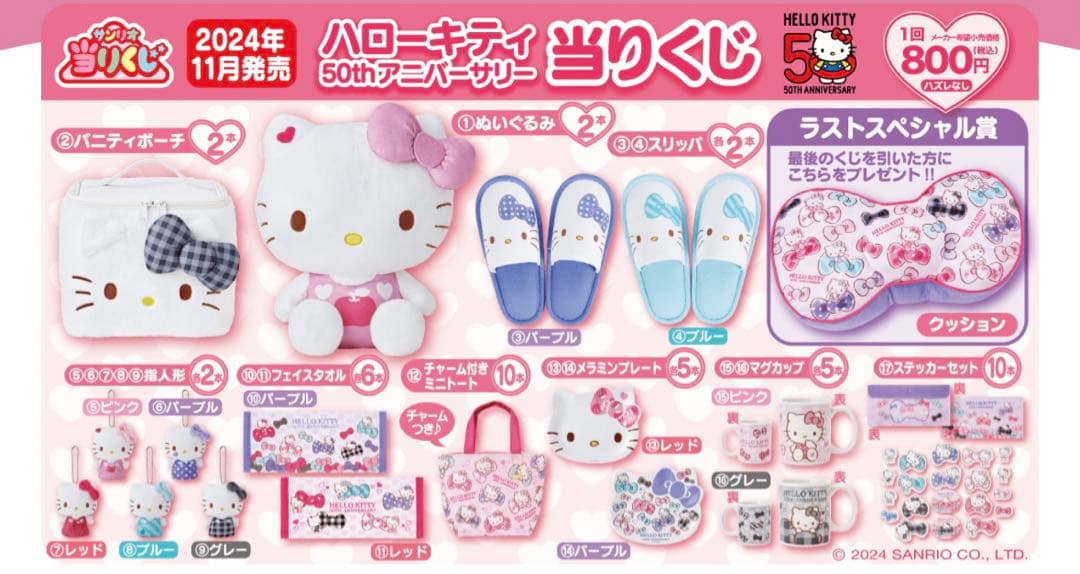 ハローキティ50thアニバーサリー