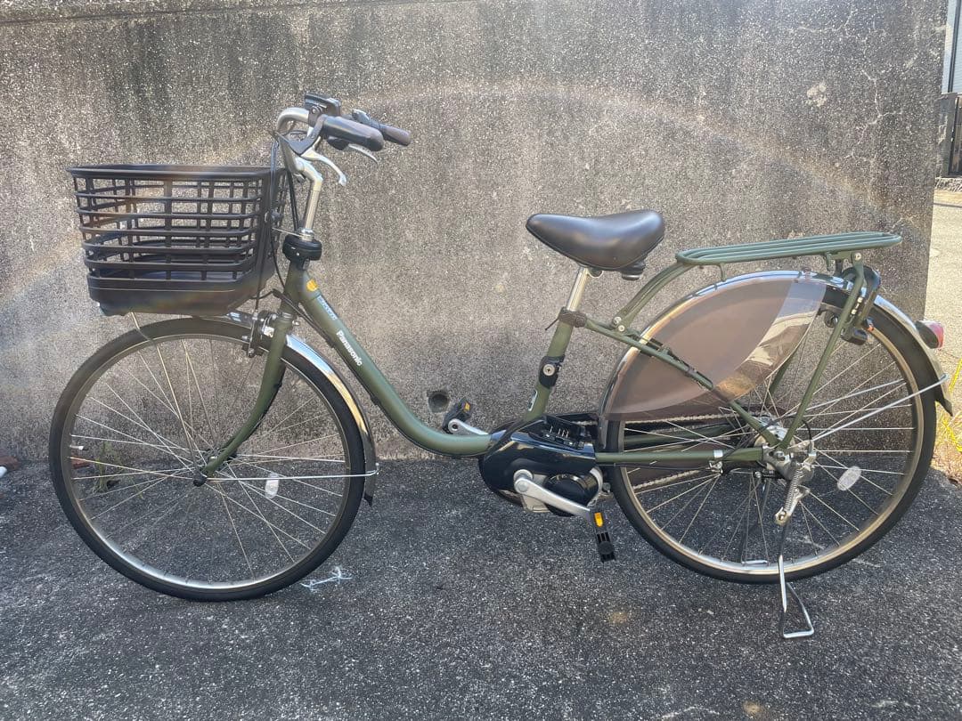 電動アシスト自転車 シティタイプ オリーブグリーン