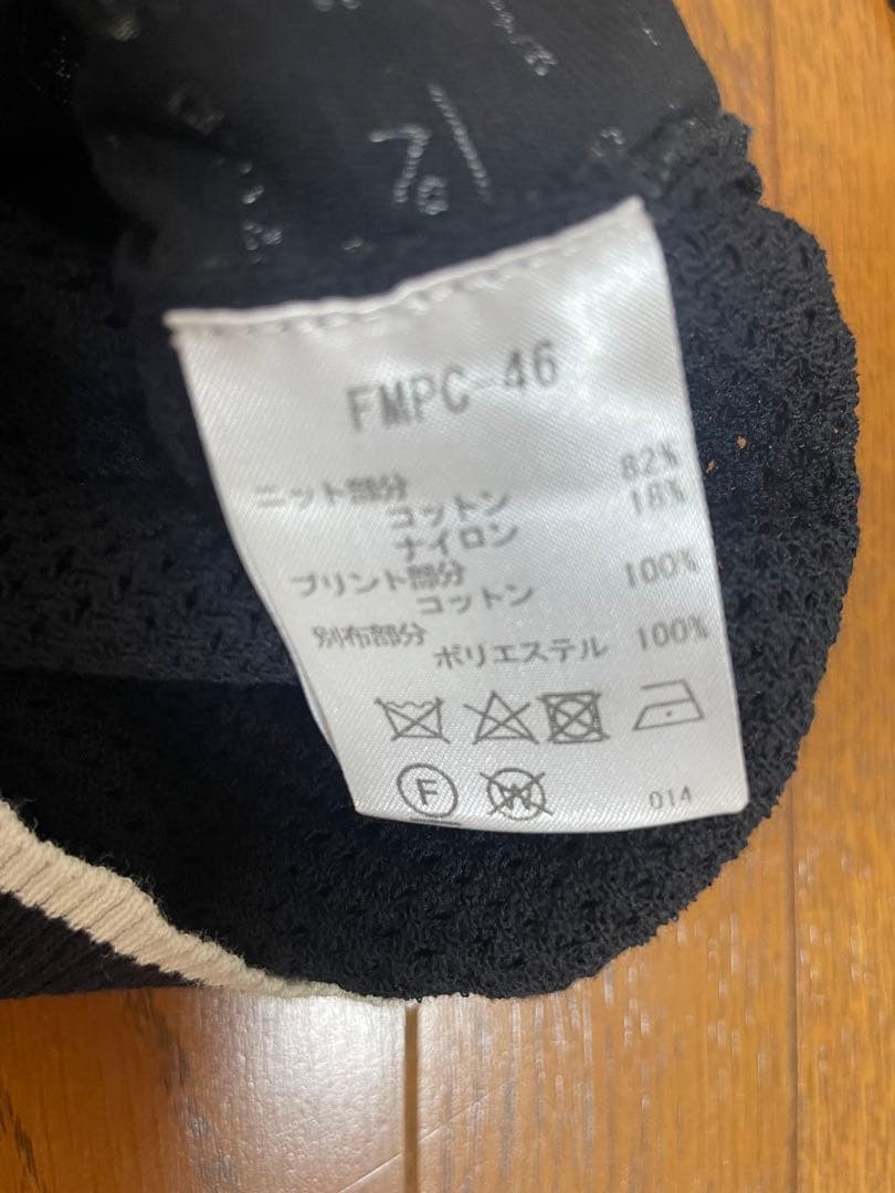 お値下げ！Picone Club ブラック綿ニットカーディガン　サイズI