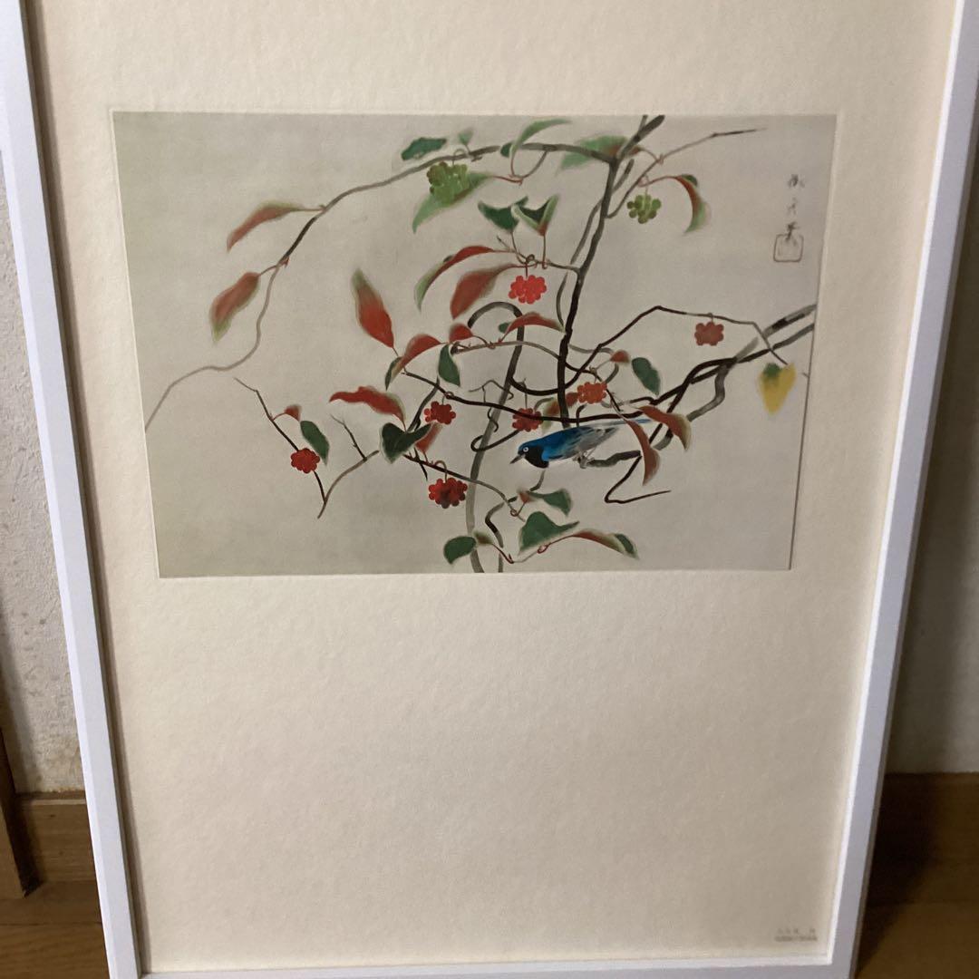 天才画家　速水御舟　作品集大作編　便利堂監修　画集　【美男桂に瑠璃鳥】NO 42