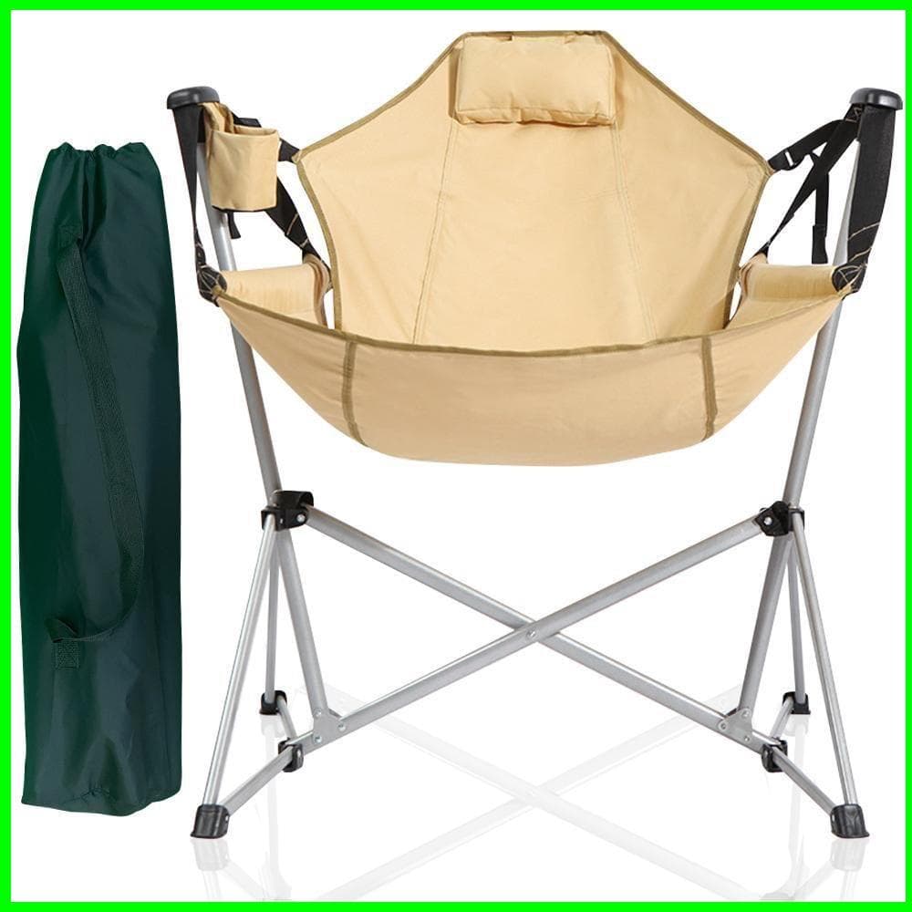【折りたたみ式】ハンモックチェア 1人用 軽量 アウトドア キャンプ用