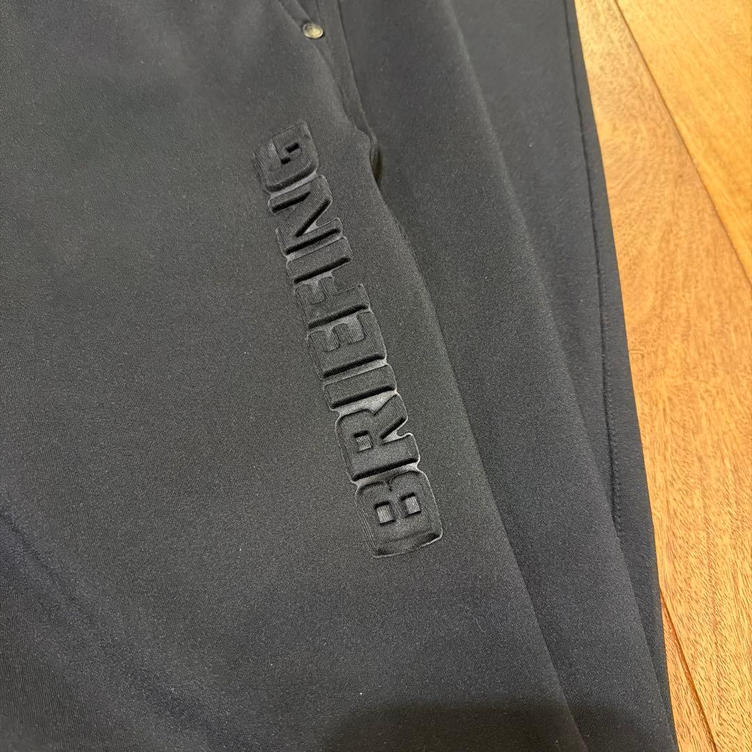 美品ブリーフィング　BRIEFING GOLF スリムジョガーパンツ 黒 L