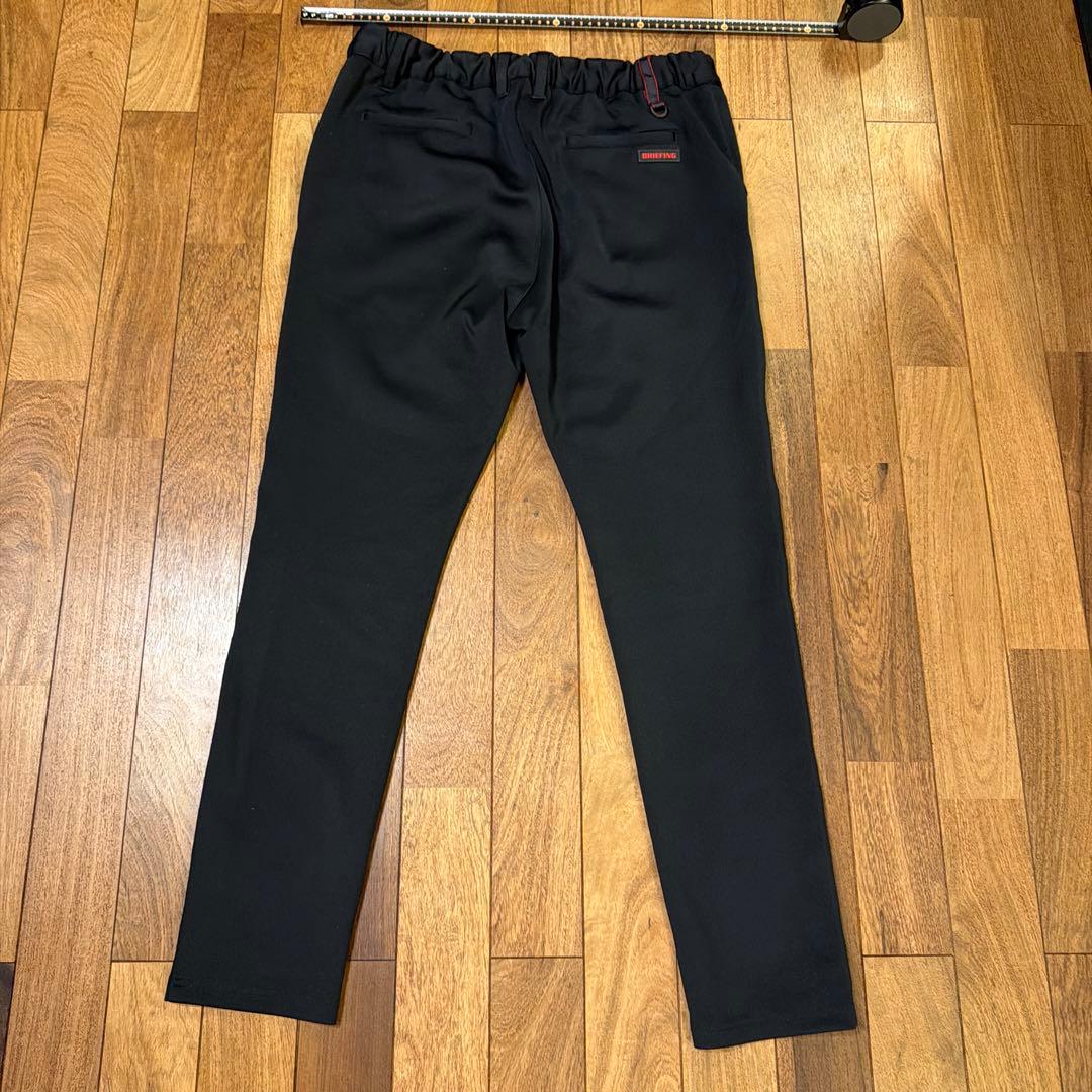 美品ブリーフィング　BRIEFING GOLF スリムジョガーパンツ 黒 L