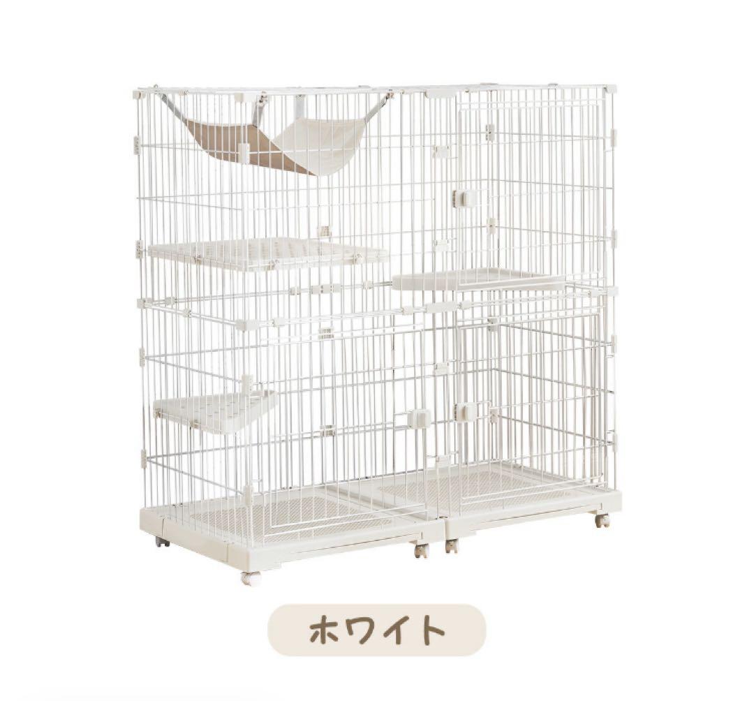 新品　キャットケージ　キャットゲージ　ケージ　猫用品　ワイド仕様　ペット用品
