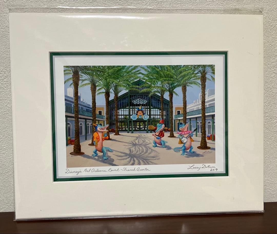 未開封 ディズニーパークス ラリードットソン(Larry Dotson)プリント