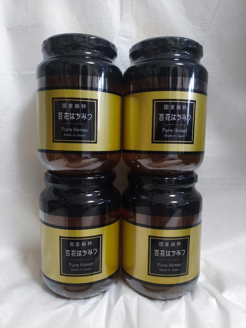 ★★国産純粋はちみつ 1000g 1kg 日本製 はちみつ ハチミツ×4本★★