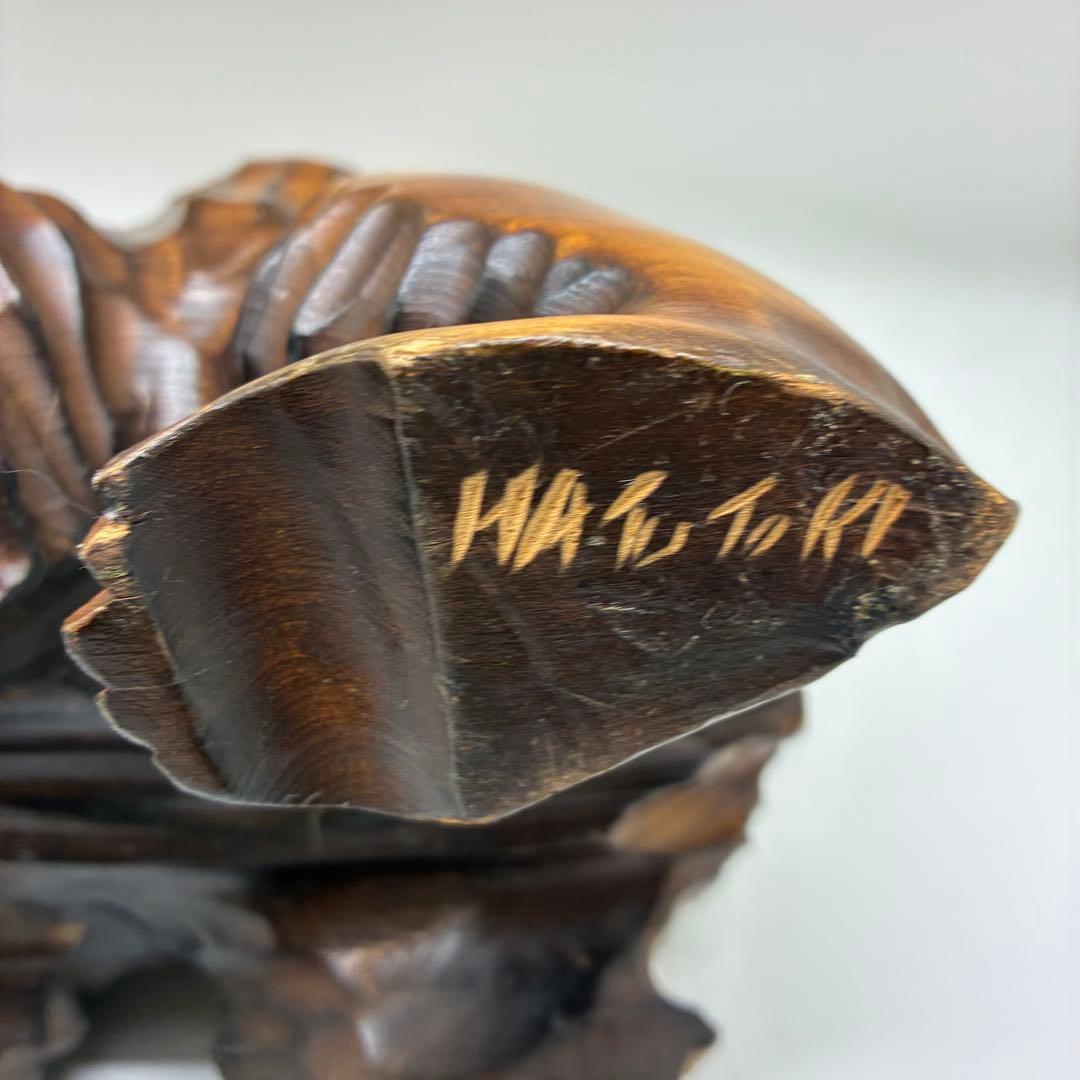 良品　木彫りクマ　彫刻　ヒグマ　北海道　お土産