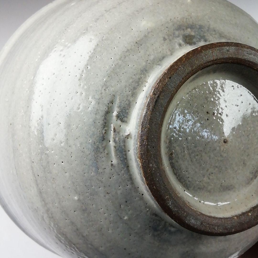 Ｔ４０　茶碗　『白丹波　茶碗』『丹波焼』『市野豊治』　共箱　抹茶碗　茶道具