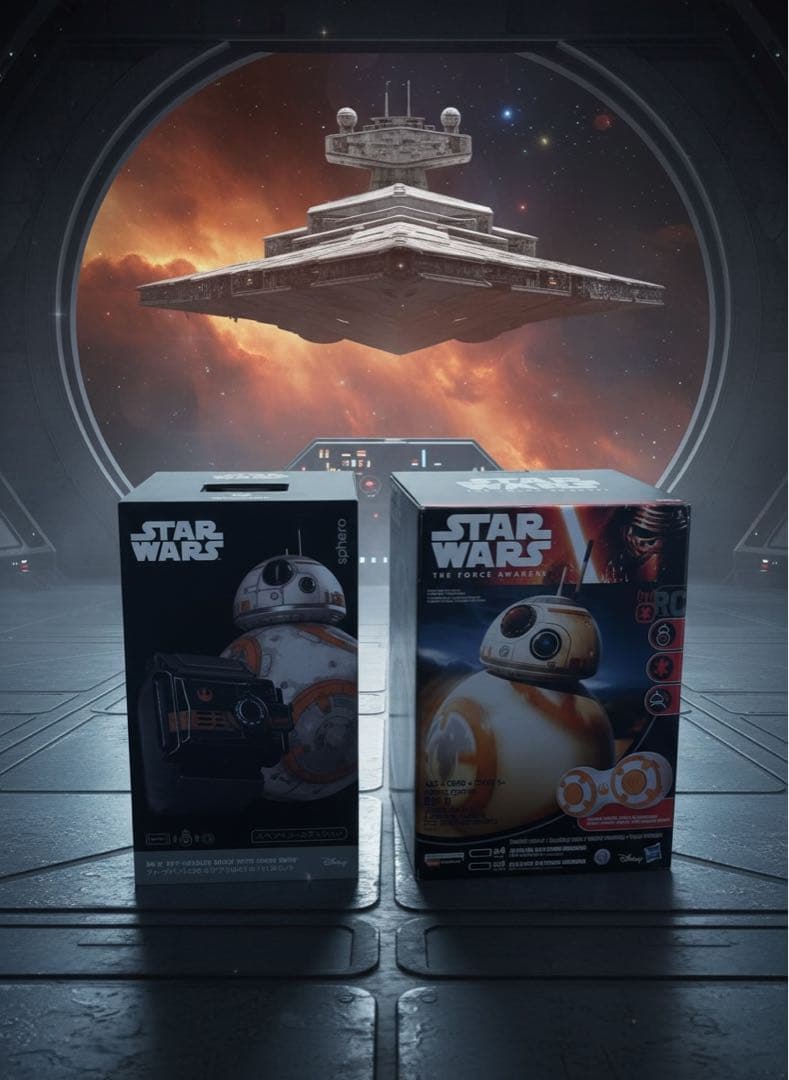 STAR WARS BB-8 ロボット2つ コントローラーとフォースバンド付き