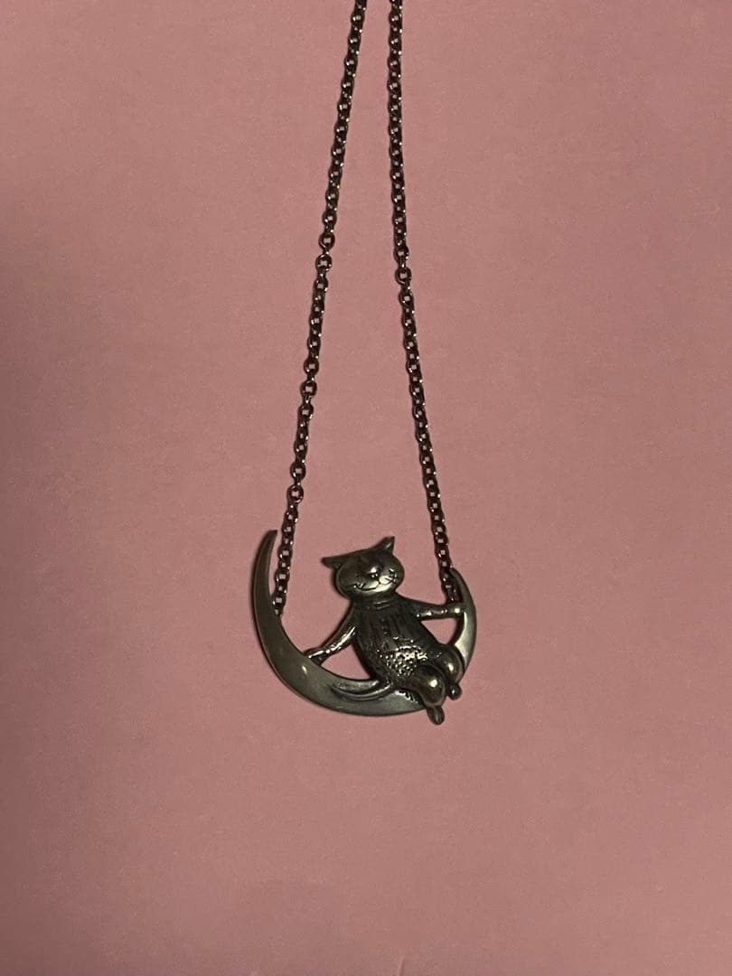 エドワード・ゴーリー　猫　ネックレス
