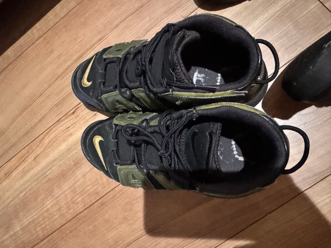 Nike Air More Uptempo シューズグリーン&レッド25cm