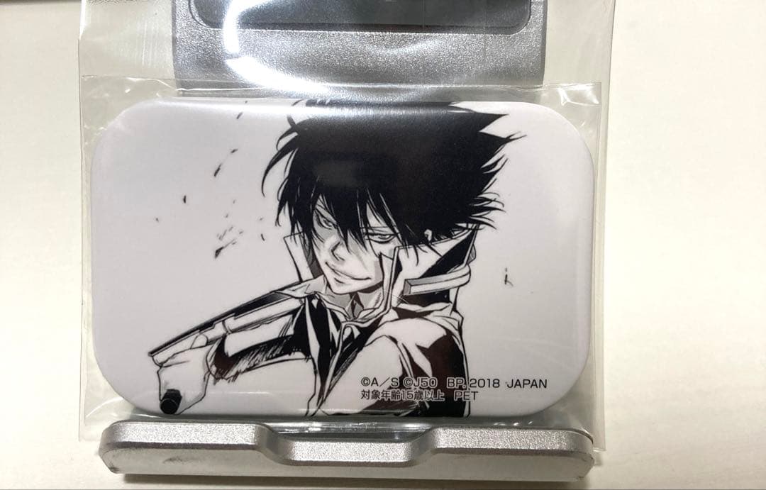 ジャンプ50周年 スクエア缶バッジ リボーン　雲雀 恭弥