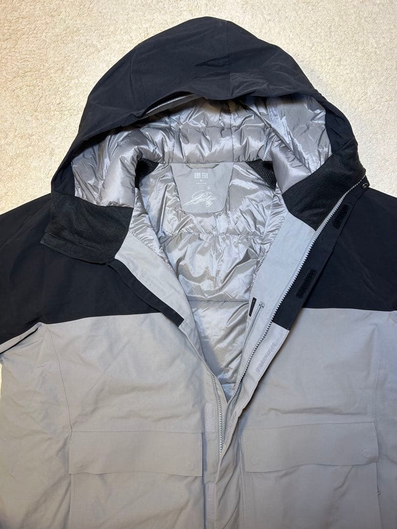 【美品】即完ユニクロ×平野歩夢モデルハイブリッドダウンスノーボードパーカ