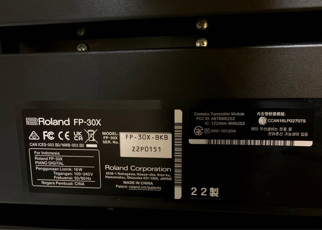Roland FP-30X　88鍵盤