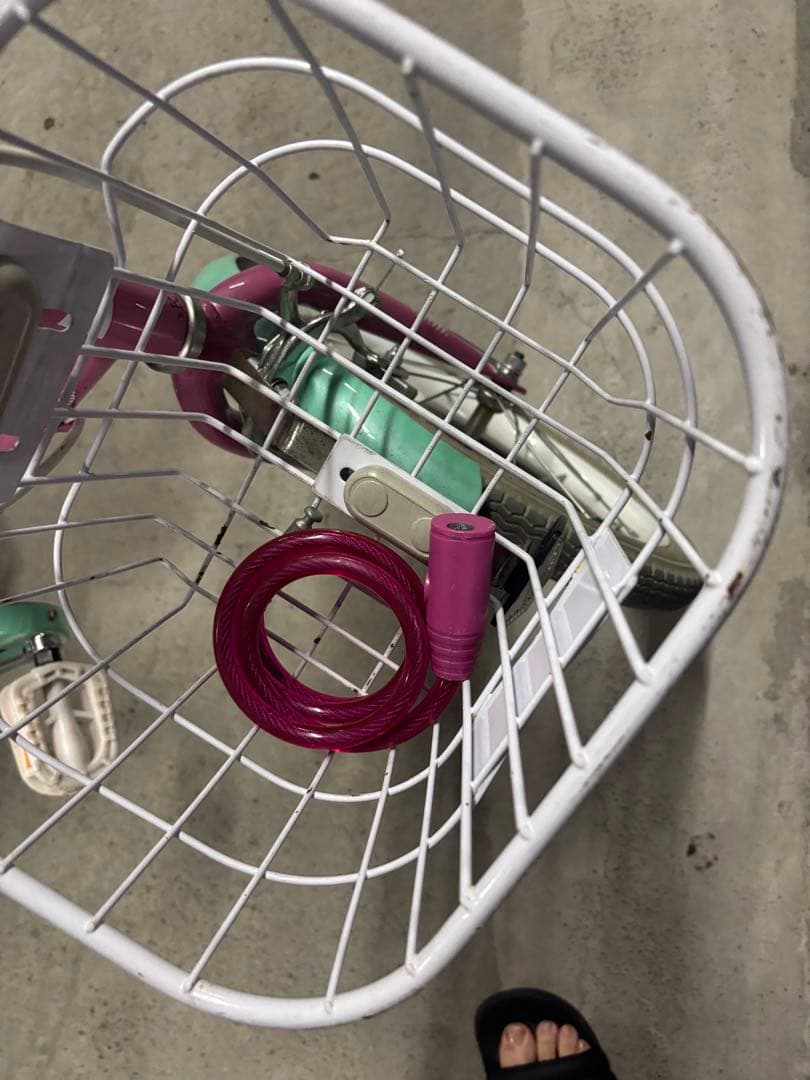 幼児用自転車 ミントグリーンとパープル リトルエンジェル キッズ自転車 美品