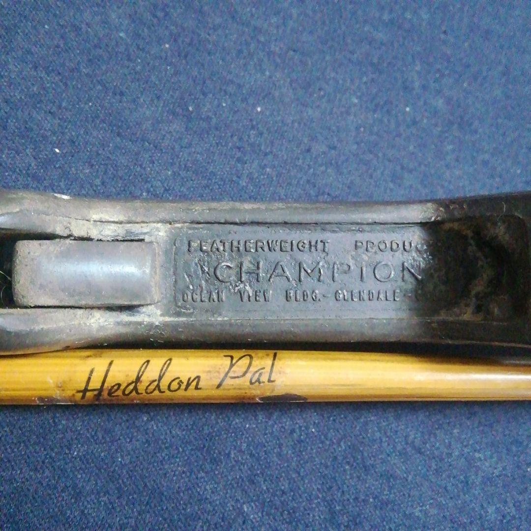 ヴィンテージタックル　ヘドン　ロッド　フェザーウエイト　チャンピオングリップ