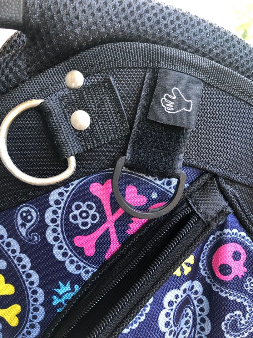 LOUDMOUTH カラフルスカルキャディバッグ