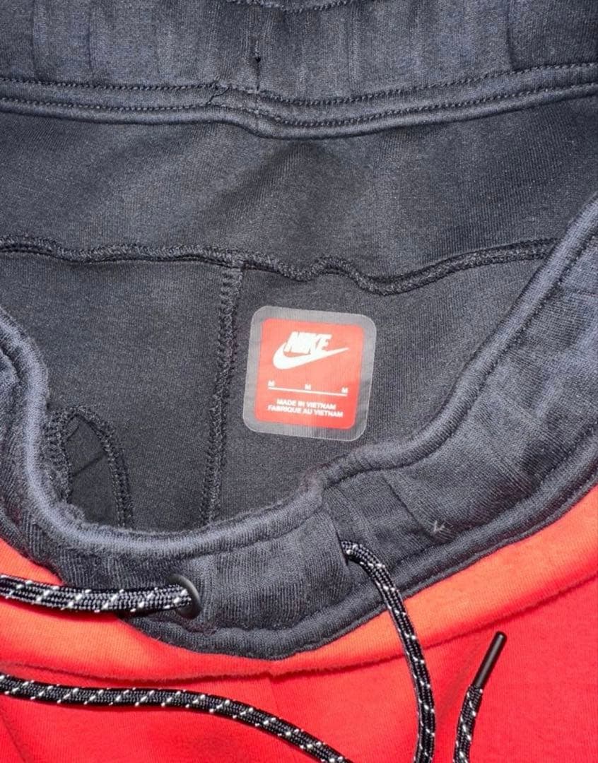 NIKEテックフリース上下Mセット赤黒