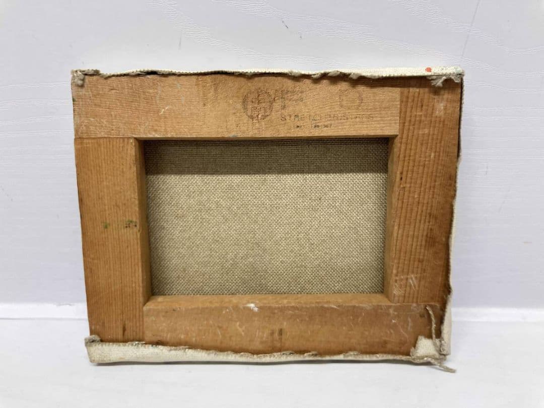 【真作 希少油彩画】出番のないベンチ（代打-17）　超人気作家「櫻井幸雄」