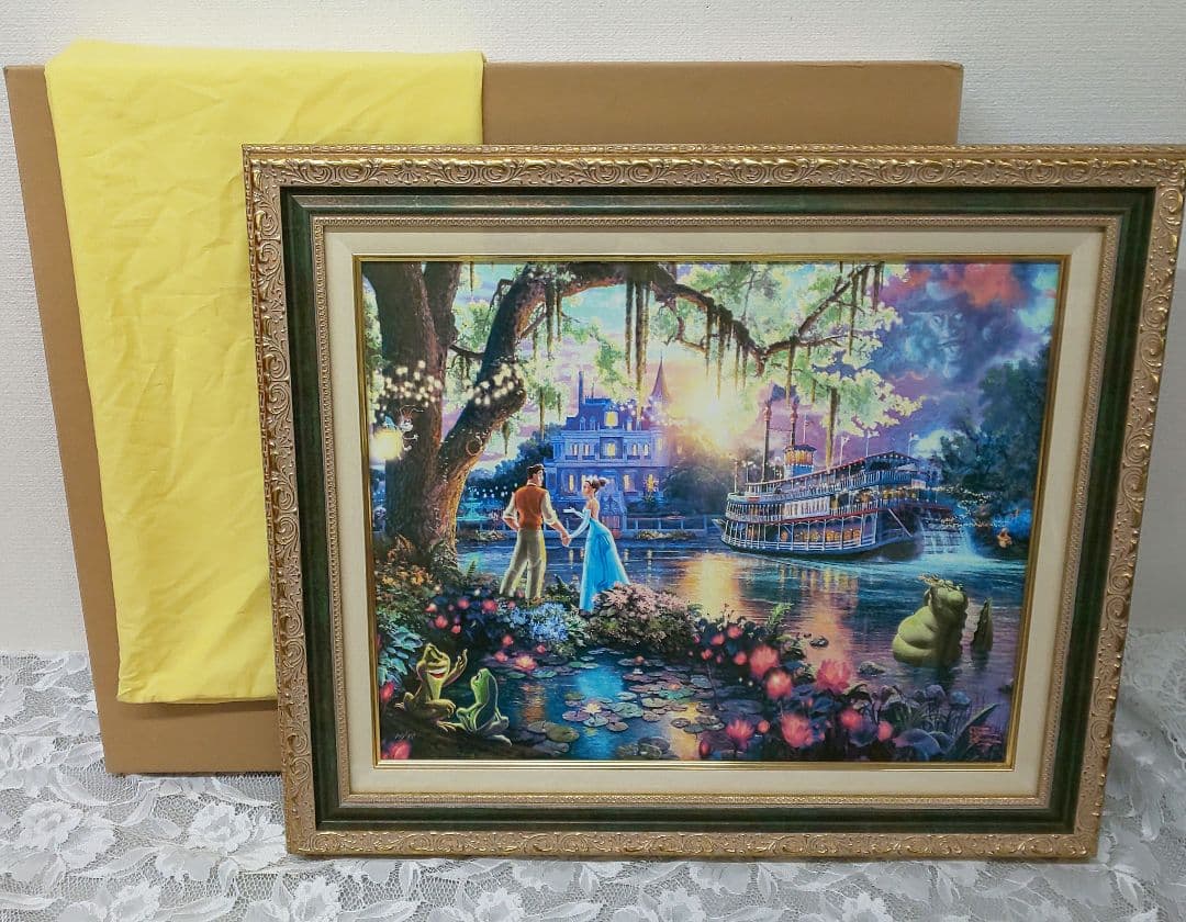 トーマス・キンケード 「プリンセスと魔法のキス」(L) スワロフスキー 共箱有り