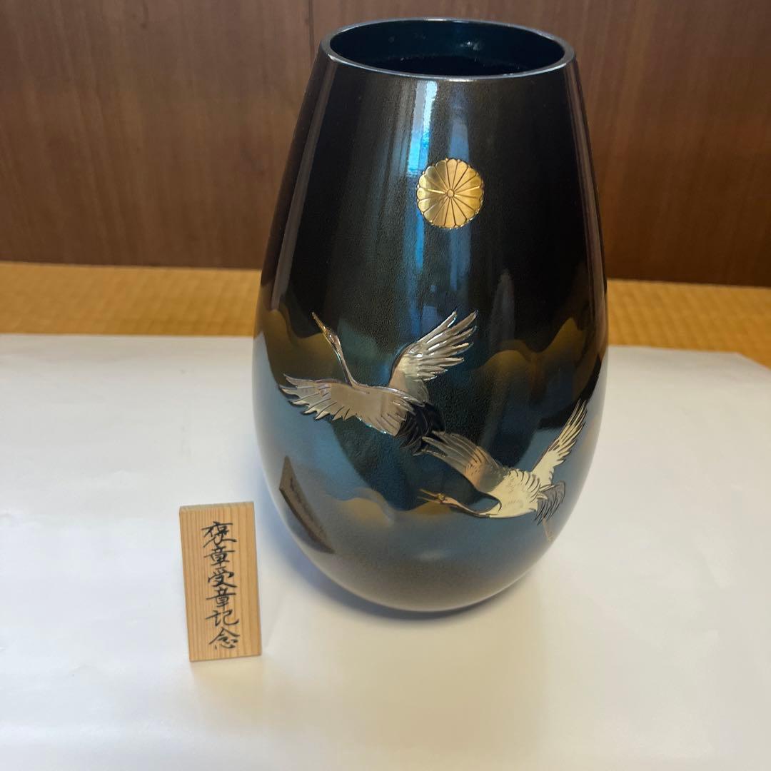 【美品】　鋳餇花瓶 秀麗　佐野宏采　作