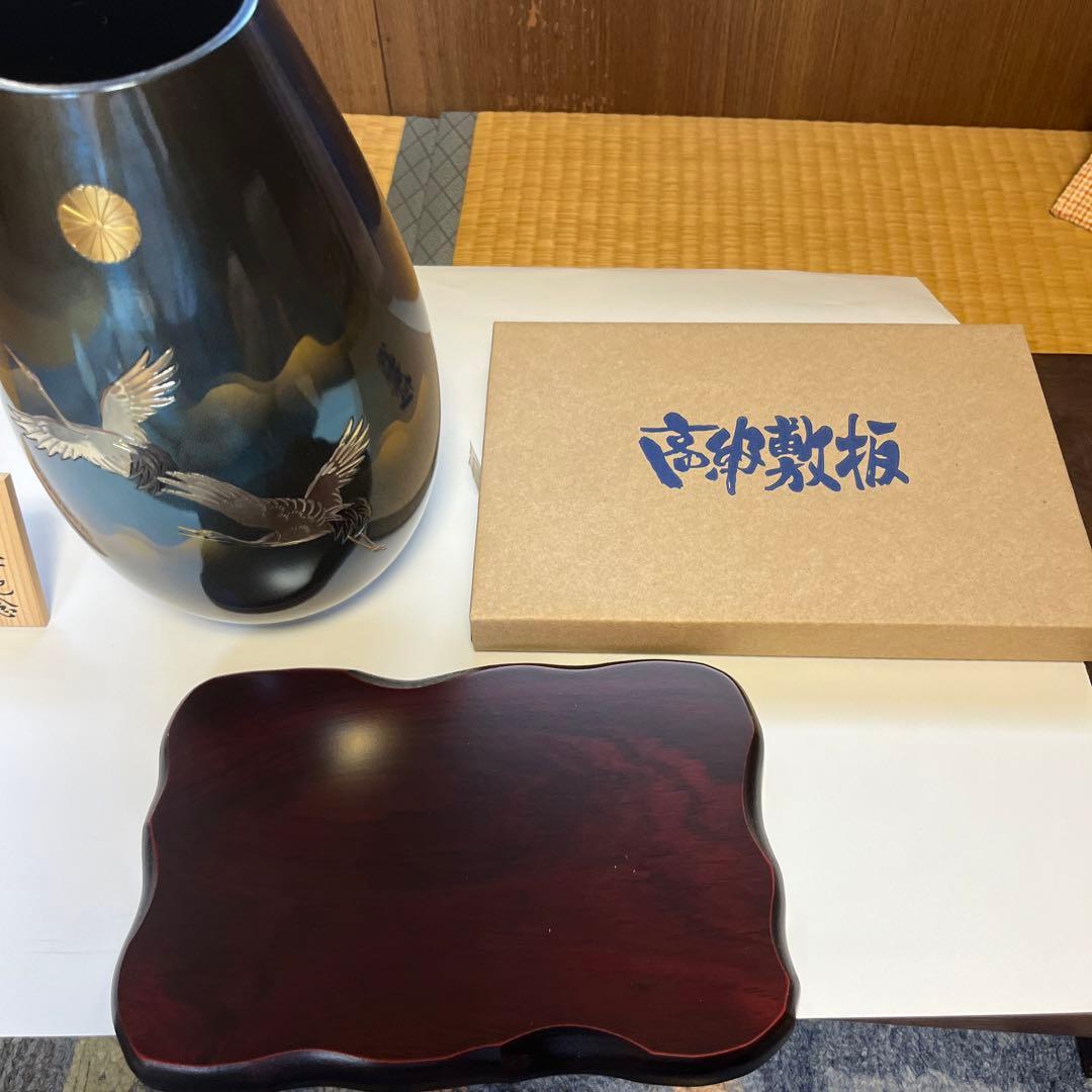 【美品】　鋳餇花瓶 秀麗　佐野宏采　作