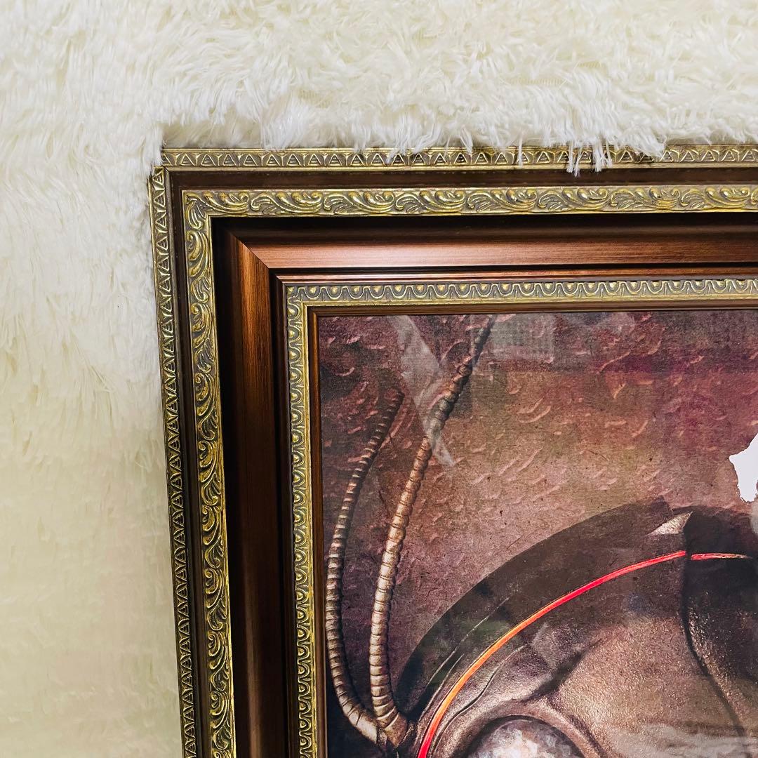 仮面ライダー　肖像画風　額縁ポスター　ブラックサン　シャドウムーン