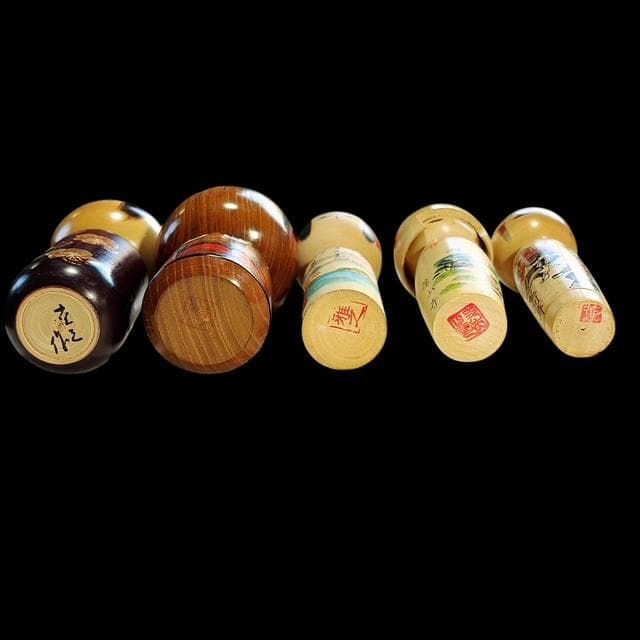 【日本伝統】こけし 小中サイズ 5.5～19.5cm おまとめ【25体セット】