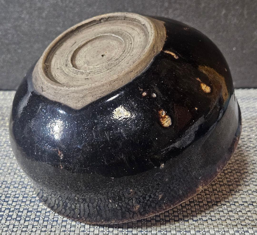 江戸時代　古瀬戸　飴釉　黒釉　茶碗　大振り茶碗　鉢　茶道具　茶器　時代古作茶碗