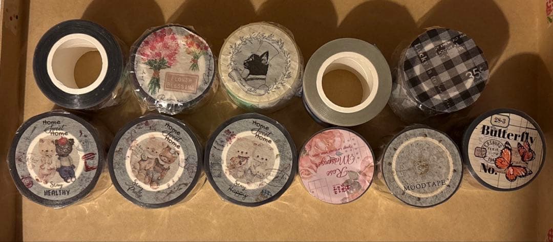 海外マステ　Lilly Bloom miaostelle 巻売り　11本セット