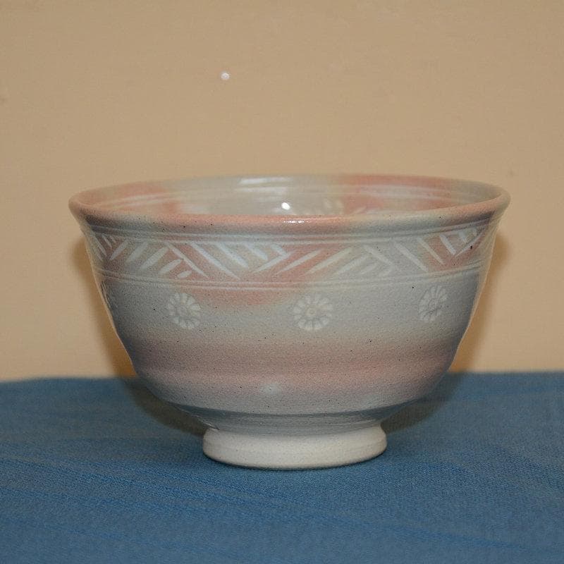 茶道具　数茶碗　９個　御本三嶋茶碗　田中渓峰造　共箱付　中古品　送料込み