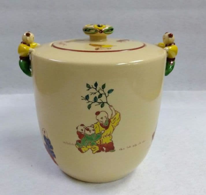 茶道具 水指 二閑人 唐子遊 粟田焼 鍵屋安田 安田浩人 京焼 粟田焼窯元