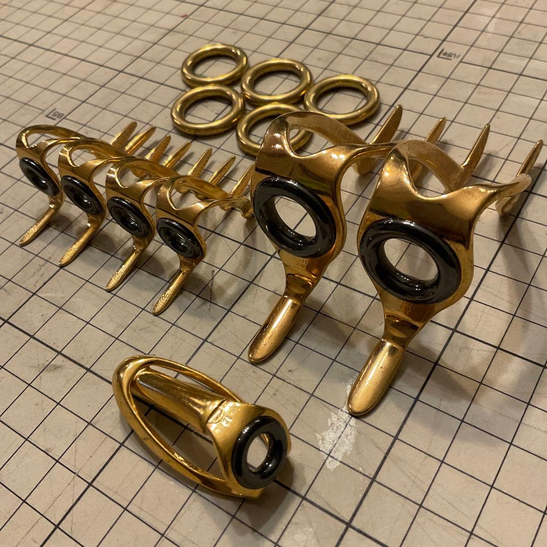 s*e様 Fuji 富士工業 クエ　深海　トローリング　大物竿用　ゴールド ガイ