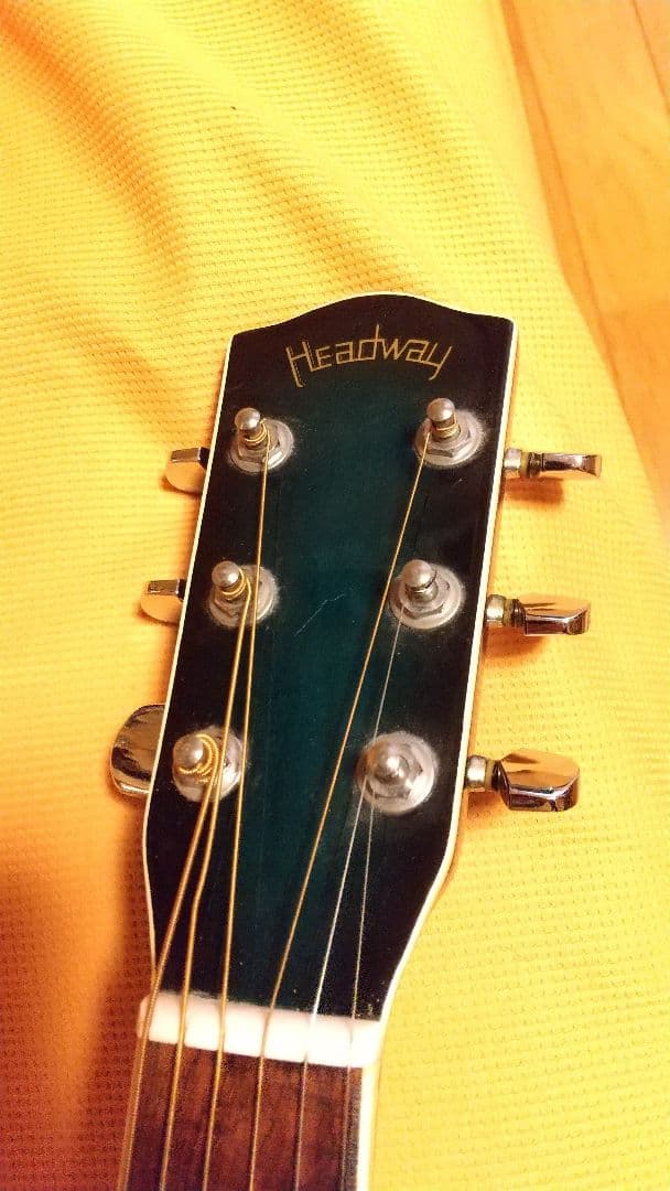 HEAD WAY エレアコギター 　レアオーバルホール　ネック細目