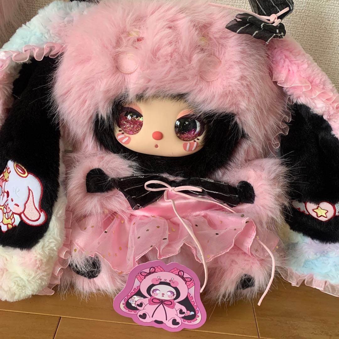 リラちゃんシークレット！ふわふわピンクぬいぐるみ