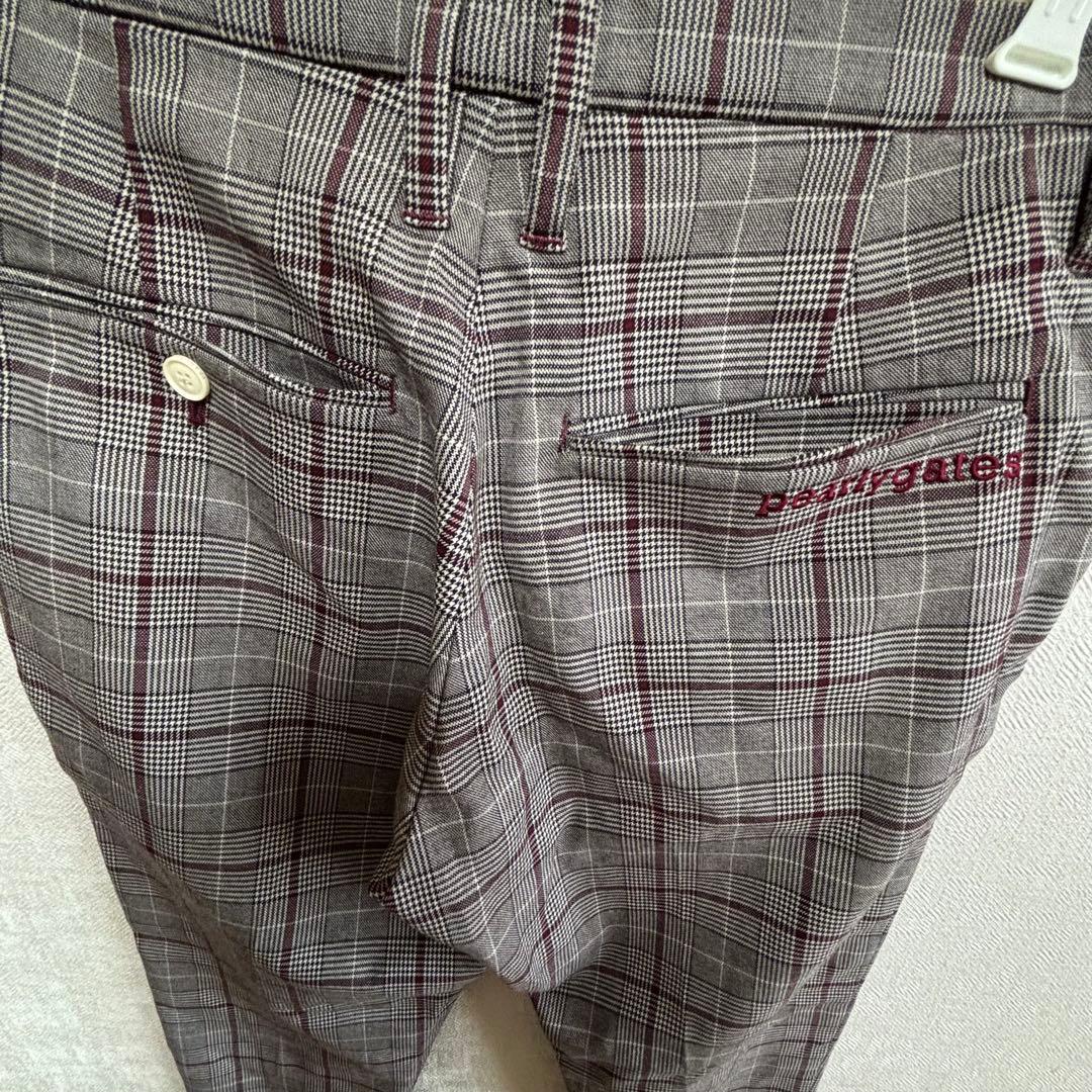 美品！PEARLY GATES☆チェック×千鳥格子　パンツ　S