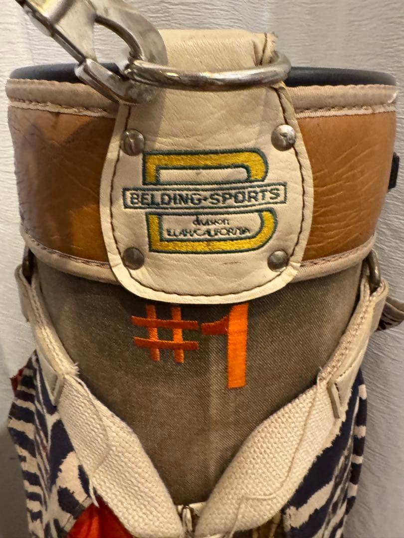 BELDING ベルディング キャディバッグ　ゴルフバック　ブラウン　バックのみ