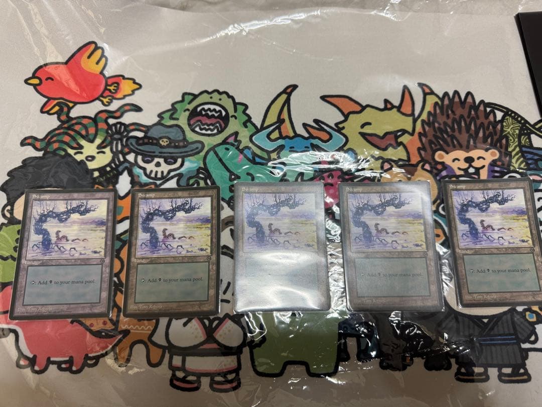 MTG　初代アリーナランド　沼　5枚セット