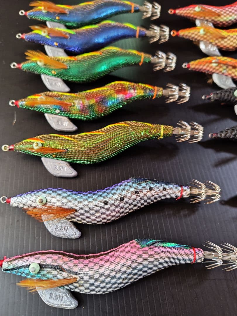 餌木猿　3.5寸　14本　 希少カラー　ケース付き