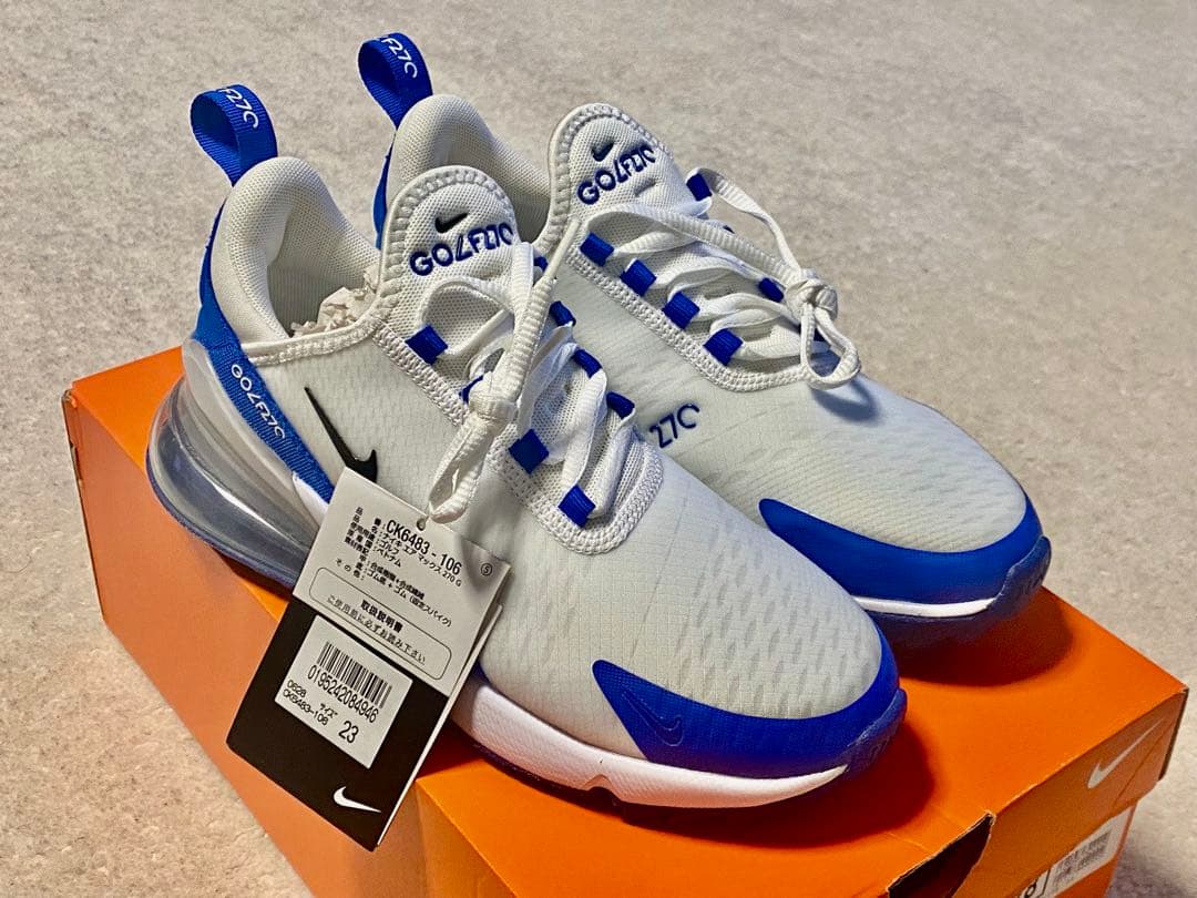新品 NIKE AIR MAX 270G エアマックス ゴルフシューズ 23