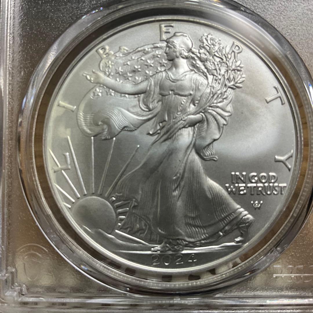 【新品】シルバー イーグル銀貨2024 Eagle PCGS MS70