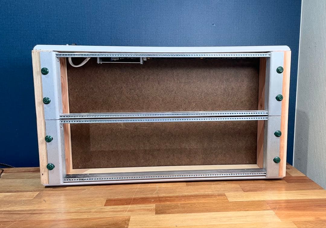 ユーロラック モジュラーシンセ ケース 6U 84HP 2段 電源付 ウッド