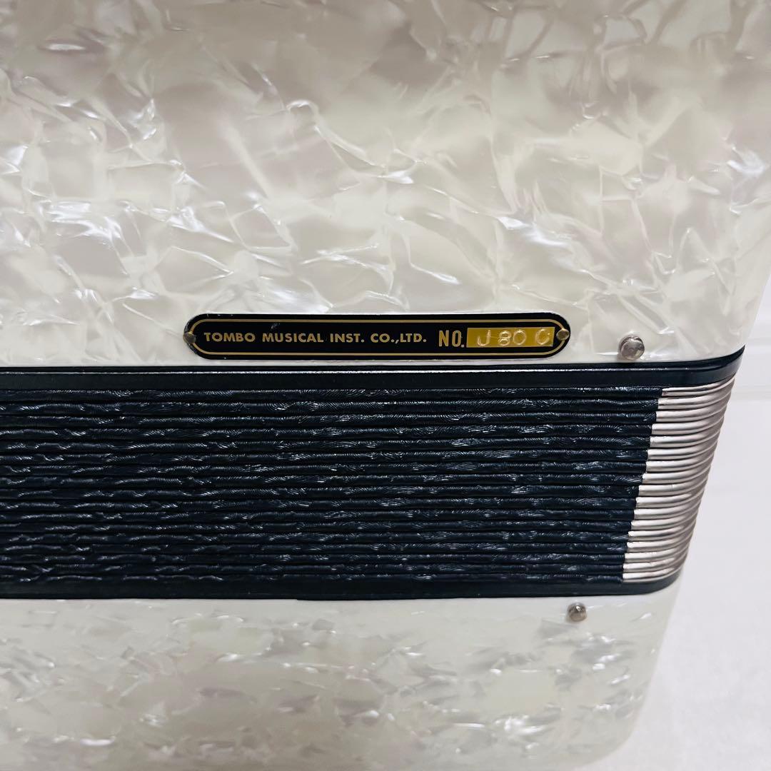 【美品】TOMBO トンボ 独奏用アコーディオン J-80C Musette